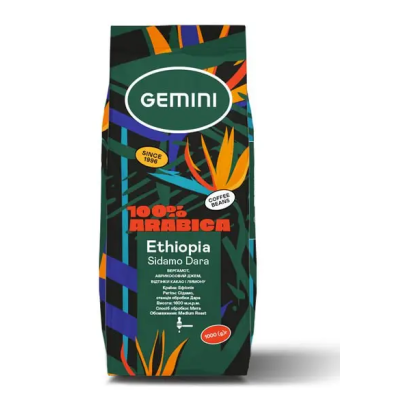 Кава Gemini Ethiopia Sidamo Dara зерно 1 кг
