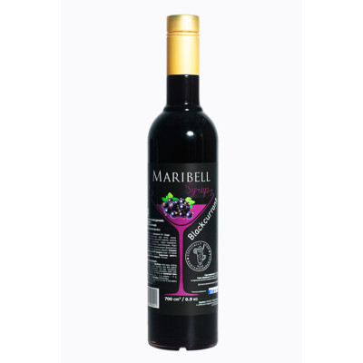 Сироп Maribell "Чорна смородина", 0.7 мл, (9шт/ ящ)