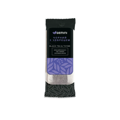 Чай пакетований Gemini Grand Pack для чашки Black Tea & Thyme Чорний з чебрецем
